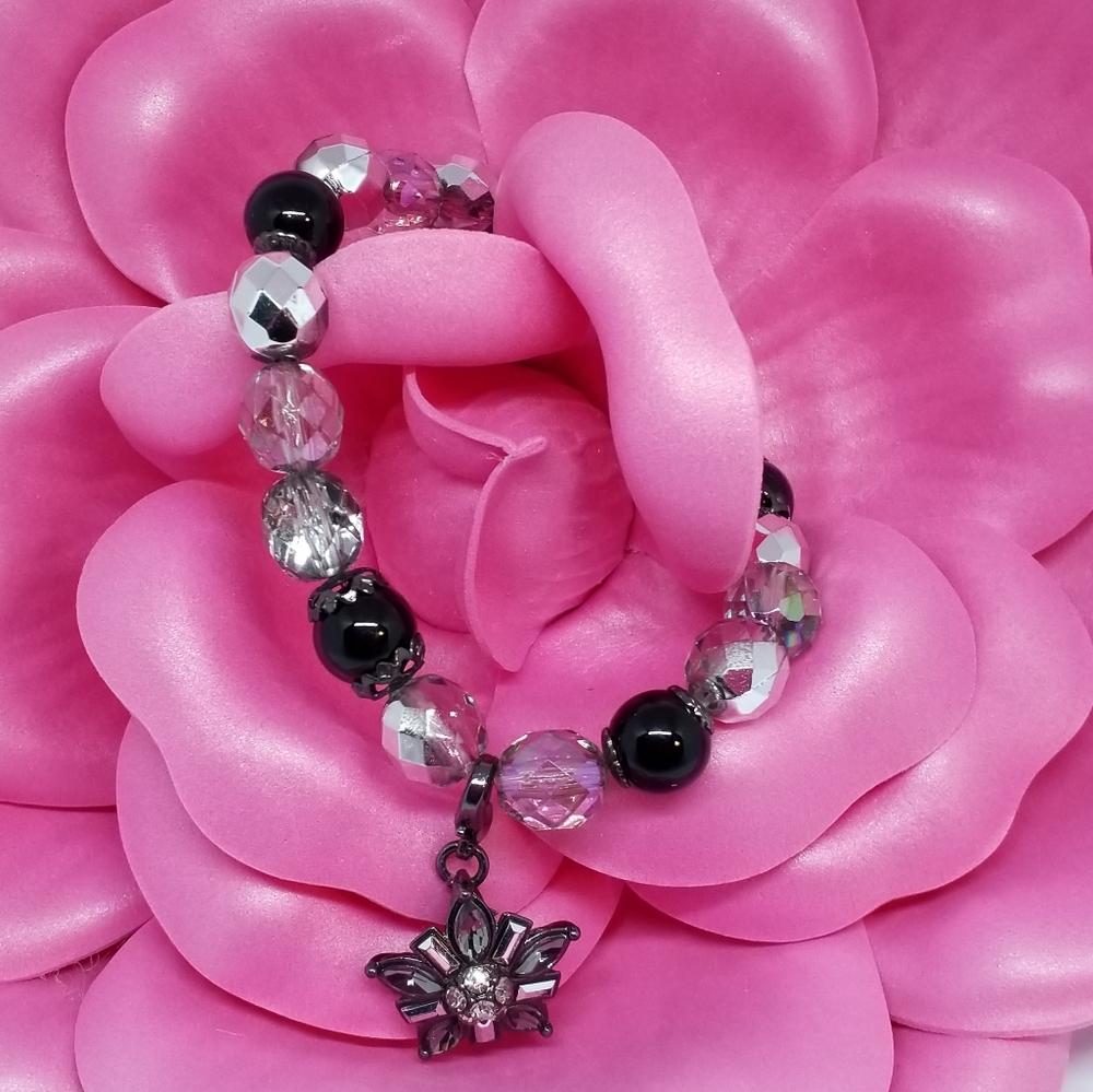 Black and Silver Bracelet